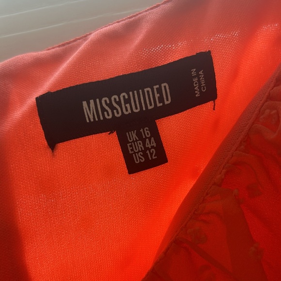Missguided coral skater dress - Picture 4 of 5